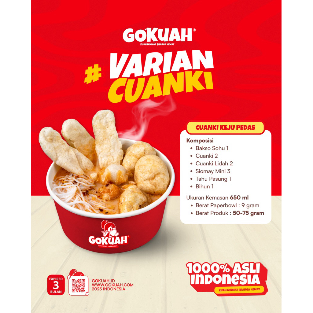 Go Kuah Cuanki Keju Pedas
