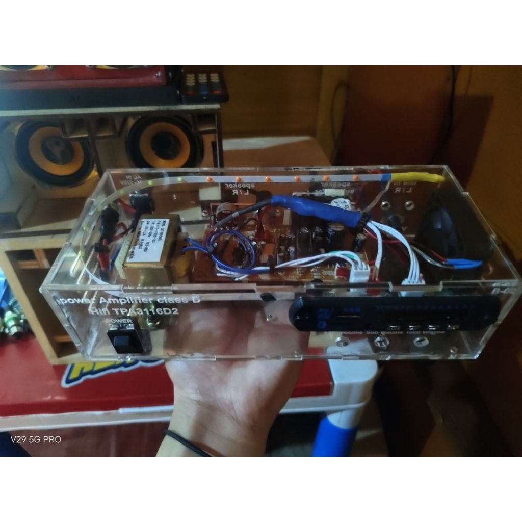 Power Amflifer Rakitan 400watt Box akrilik