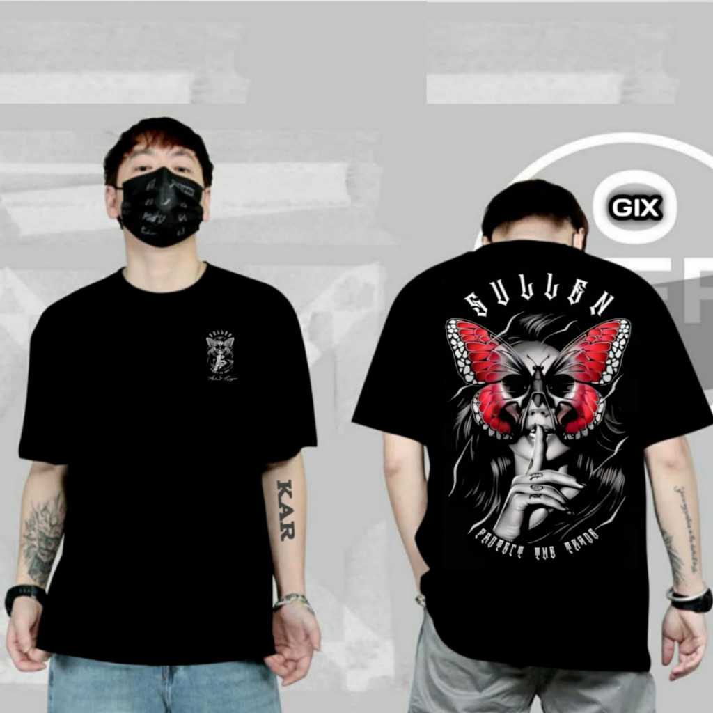 GIX DISTRO / KAOS KUPU KUPU /  KAOS DISTRO PRIA WANITA TERBARU/ TSHIRT DISTRO / OUTFIT TRENDY