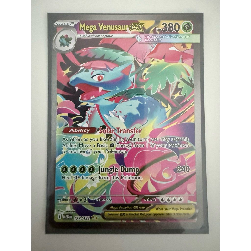 TCG kartu Pokemon - Mega Venusaur eX (english)