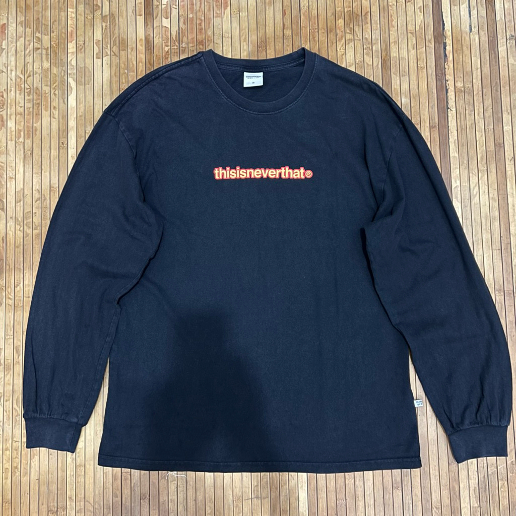 THISISNEVERTHAT BLACK BOX LOGO LONG SLEEVE TSHIRT dickies 874 carhartt