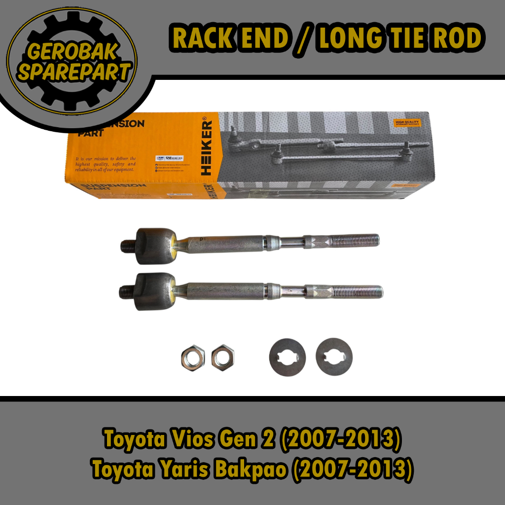 Rack End / Long Tie Rod - Toyota Vios New Gen 2 / Yaris Bakpao (2007-2013) Heiker