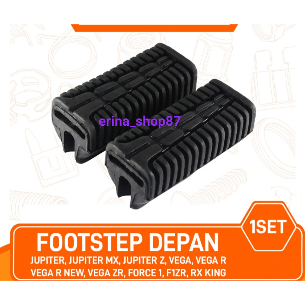 PROMO HARGA SPESIAL 1 SET PAKET STEP INJAKAN DEPAN STANDAR KIRI & KANAN MOTOR YAMAHA JUPITER VEGA MX