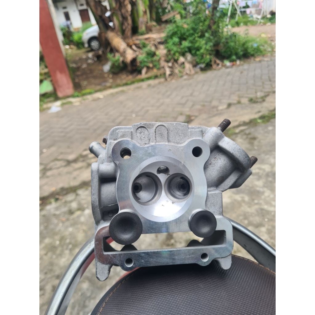 CYLINDER HEAD MIO J KLEP 28/24 RUBAH SUDUT BUKAN BLES BLESAN