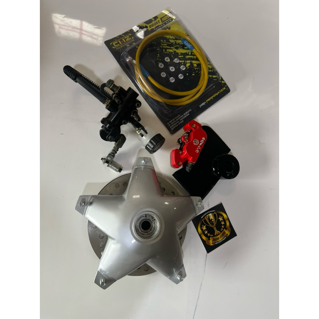 Cakram set R10 Vespa As besar As kecil Fork Kaki 2 Model Temaca