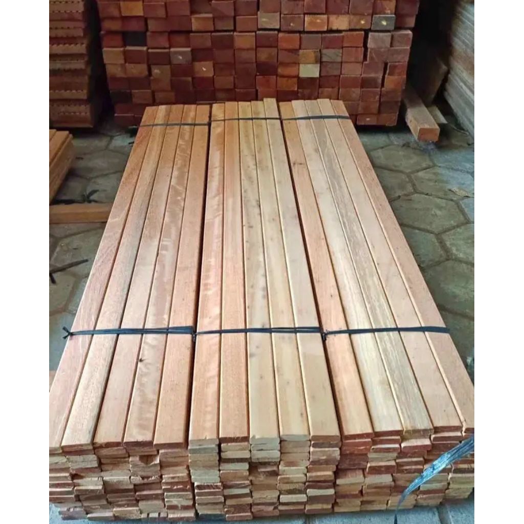 PAPAN KAYU KAMPER SAMARINDA OVEN ISI 5 LEMBAR , 2 CM X 10CM X 100CM
