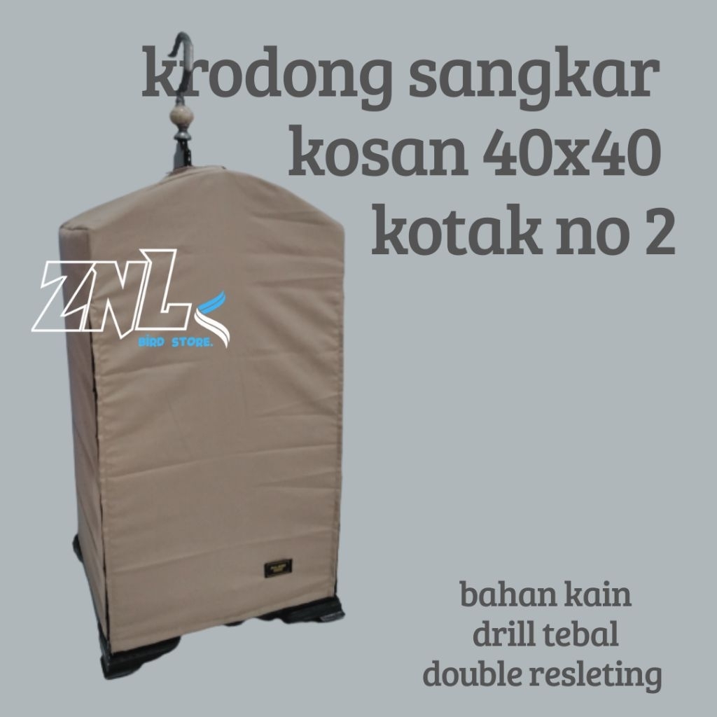 krodong lomba kain drill sangkar burung kosan 40x40 dan kotak no 2 (37x43) double resleting kanan ki