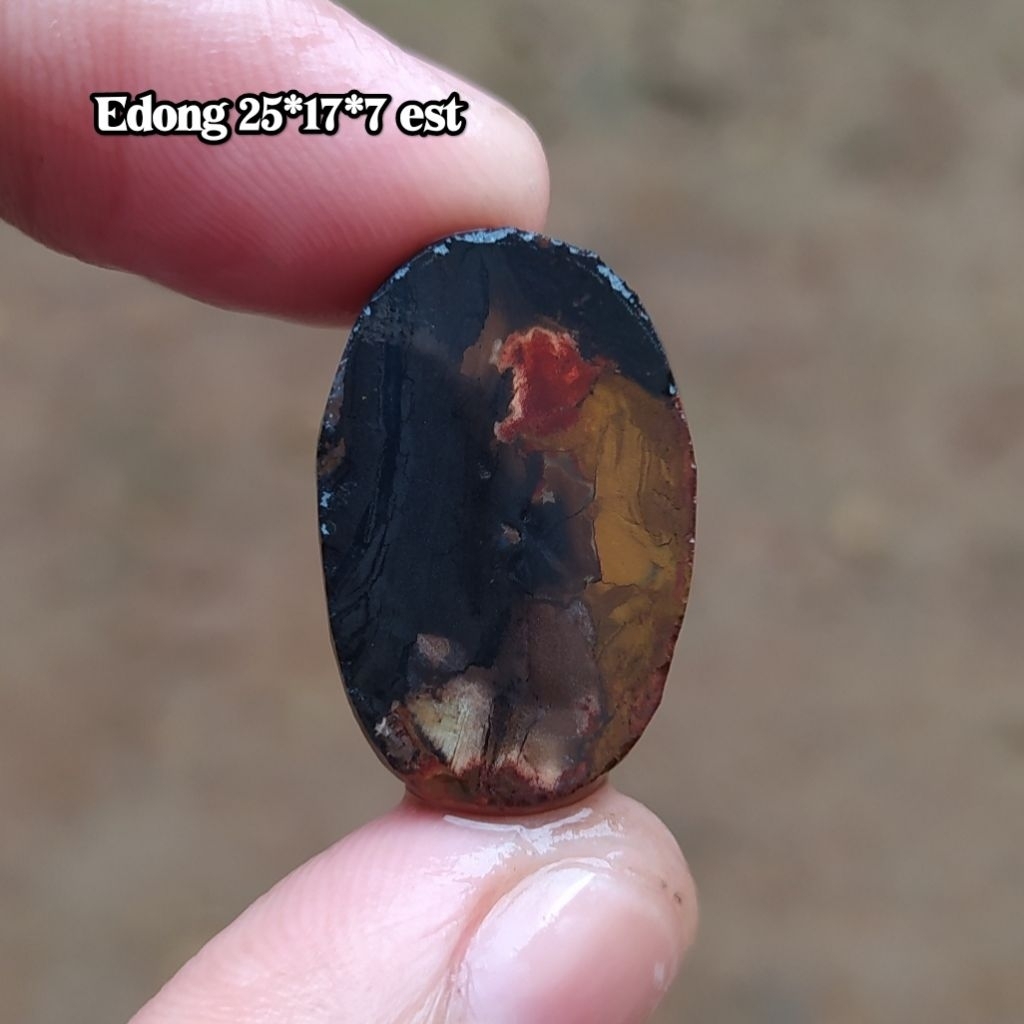 (BISA COD) Bahan Pola Kasar Batu Akik Pancawarna Garut Edong