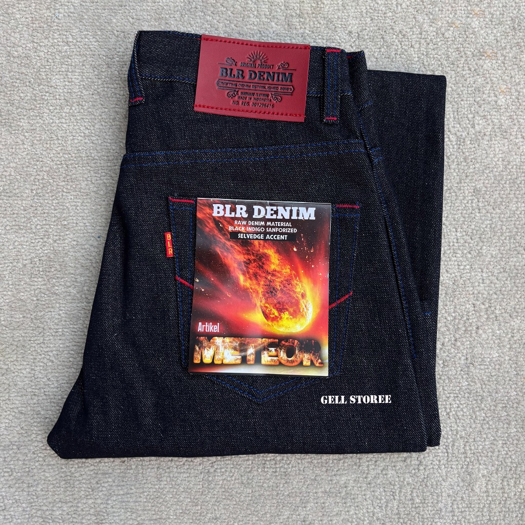 Celana Denim Selvedge 15,5oz Sanforized Artikel Meteor BLR DENIM