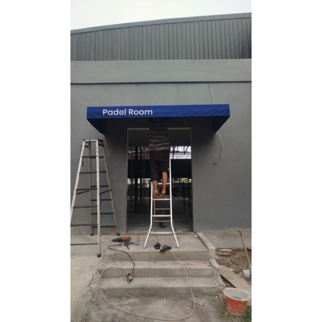 atap kanopi kain workshop/cafe model kekinian