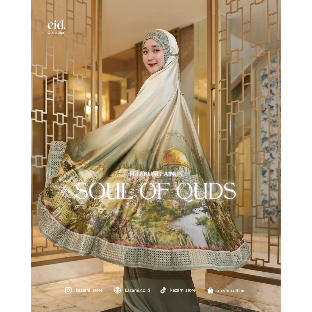 Kazami Ready‼️ mukena Telekung Soul Of Quds Ori by Kazami Store Original Brand