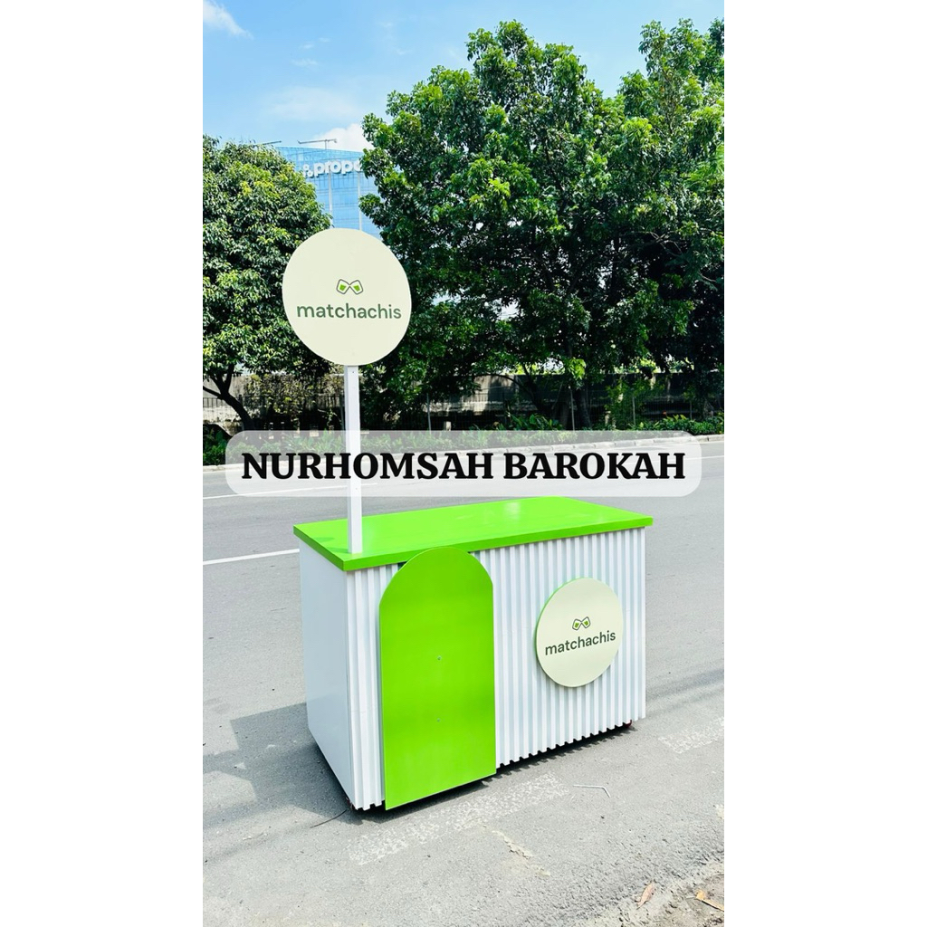 BOOTH MINUMAN LIPAT 100CM, BOOTH PORTABLE LIPAT BAZAAR