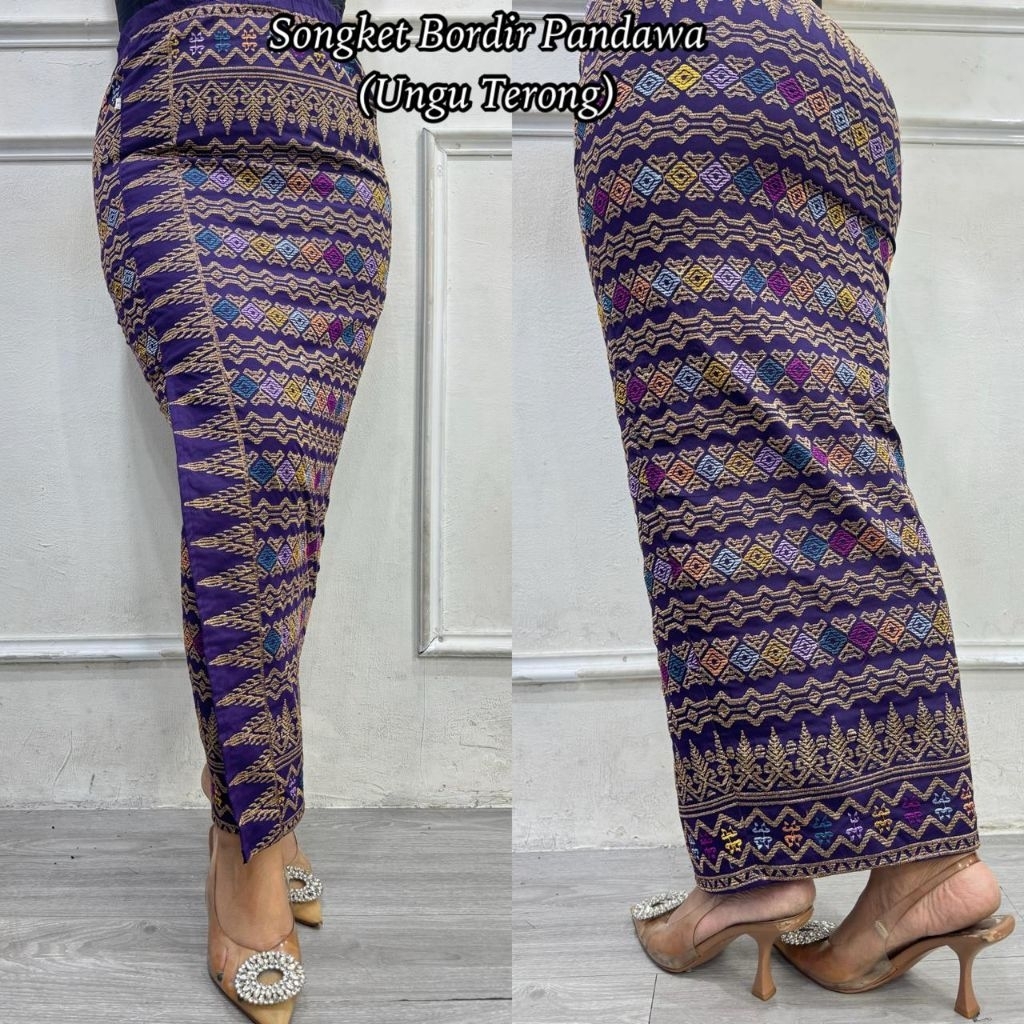 KAMEN JADI BORDIR SONGKET PREMIUM STRECH ANJANI // ROK BORDIR SONGKET BALI// KAMEN JADI
