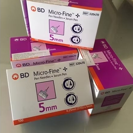 Bd Micro-Fine 5mm + Pen Needles perbox