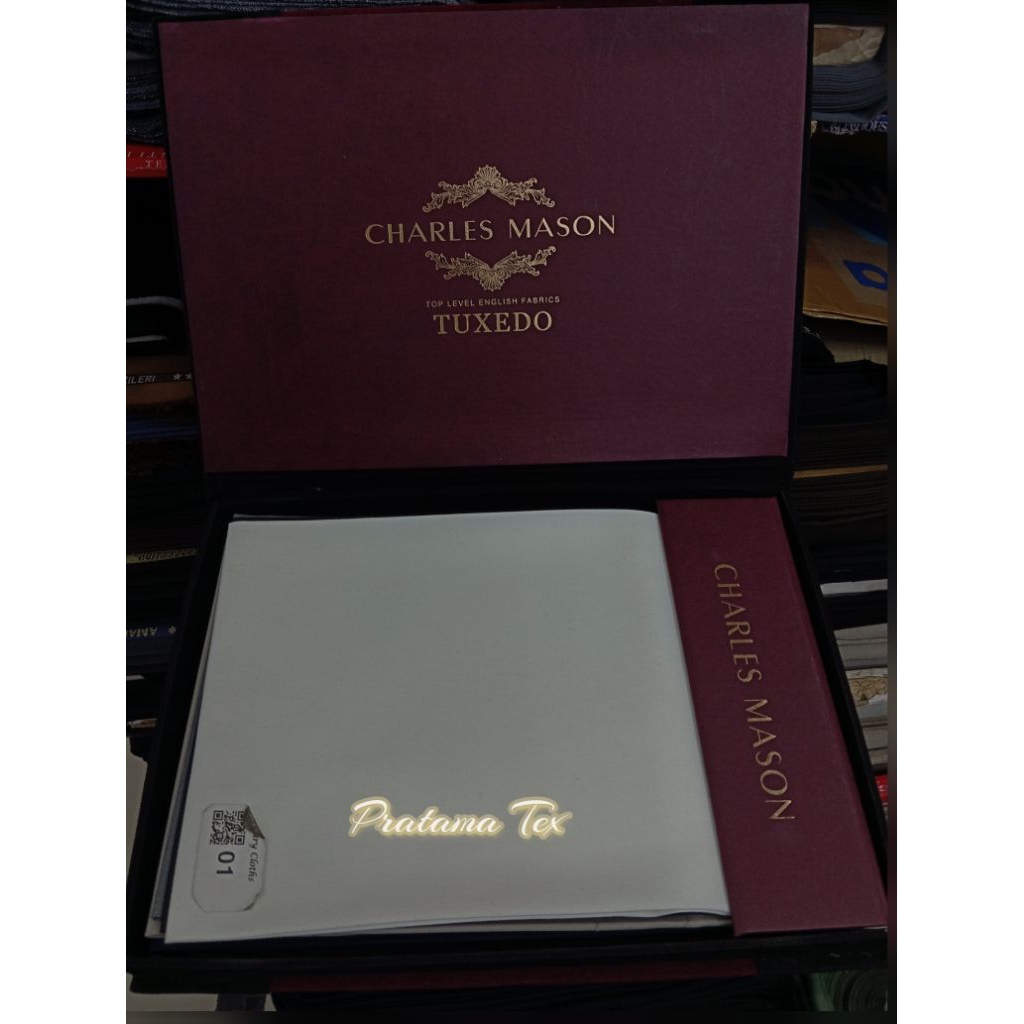 ( Harga 1 Celana) Kain Semi Wool Charles Mason. Kain Stelan Jas/Celana Wool