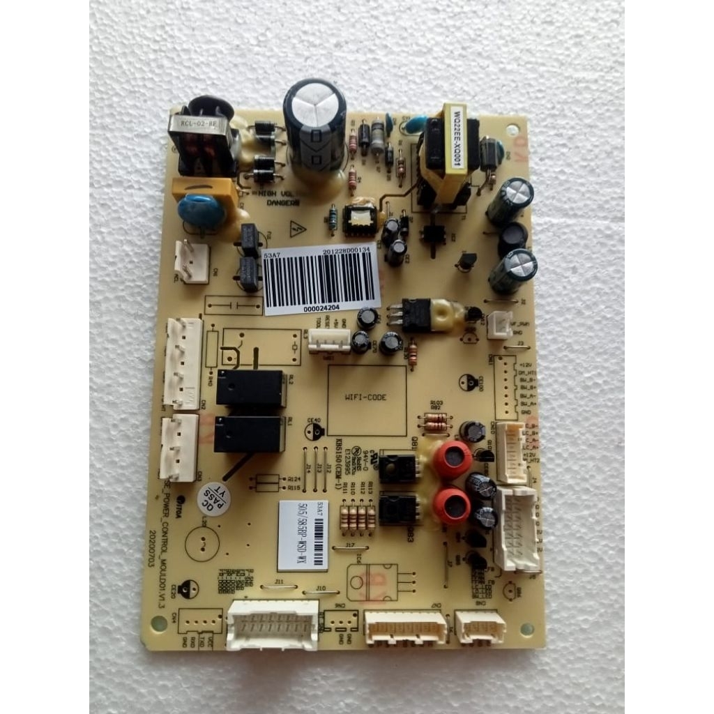 MODUL PCB KULKAS POLYTRON SIDE BY SIDE INVERTER KB5150(CEM-1) 4 PINTU ORIGINAL