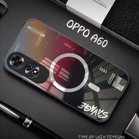 (G69) Casing Hp Case Glass Kaca OPPO A60 - CASE OPPO A60 TERBARU - CASING TERBARU