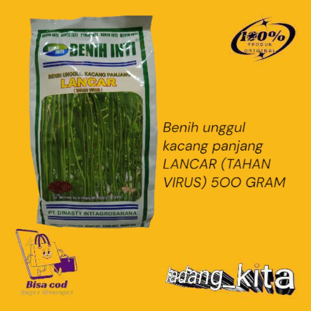 benih kacang panjang LANCAR 500 GRAM