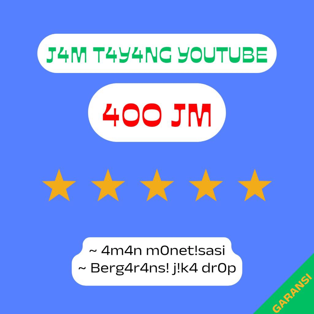4OO jam tayang youtube