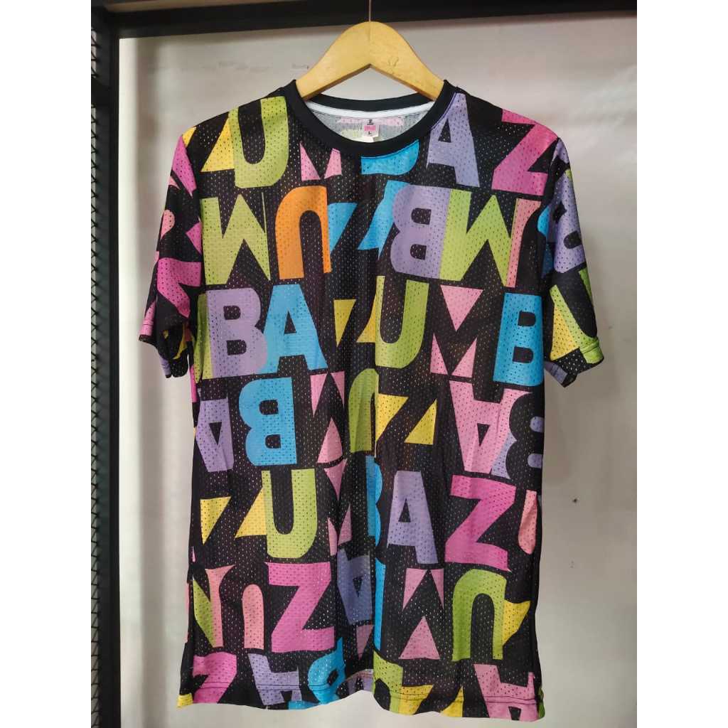 ZWEAR ATASAN ZUMBA NEON MESH BOXY TOP