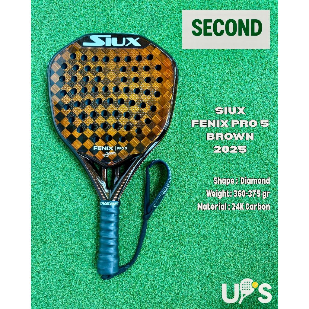 Siux Fenix Pro 5 Brown 2025 Raket Padel Second