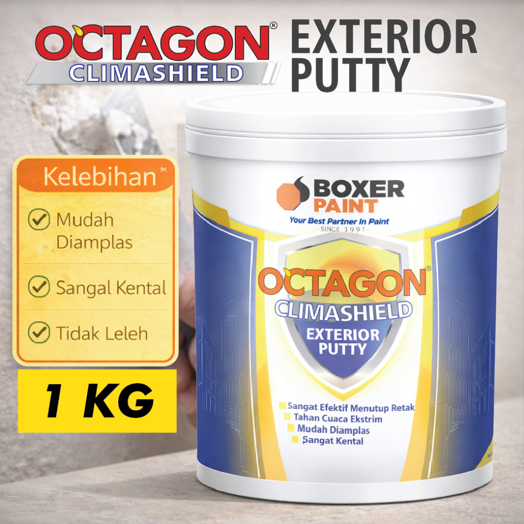 OCTAGON Climashield Exterior Putty Dempul Putty Plamir Tembok