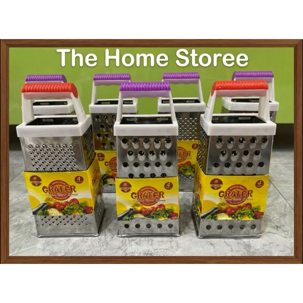 PARUTAN MENARA 4 SISI MULTIFUNGSI PARUTAN KEJU SAYUR BUAH BENTUK MENARA SERBAGUNA STAINLESS