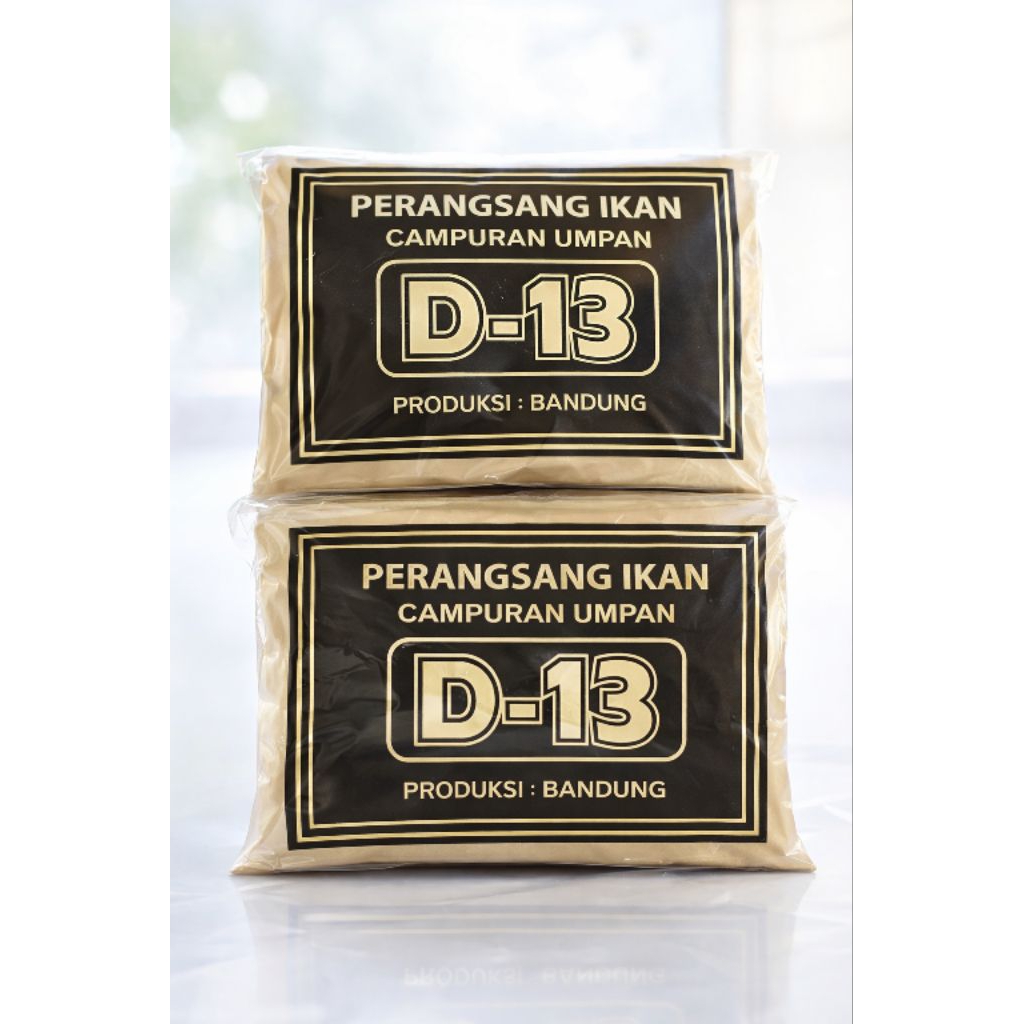 Perangsang Umpan Ikan D13 hitam- Aroma Wangi, Efektif untuk Ikan Mas, 400gr