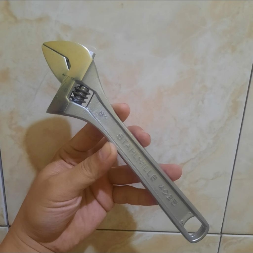 Promo 2.2 Sale Adjustable Wrench Kunci Inggris Stahlwille Germany 8" Aviaton Tools (Not Snap On Kenn