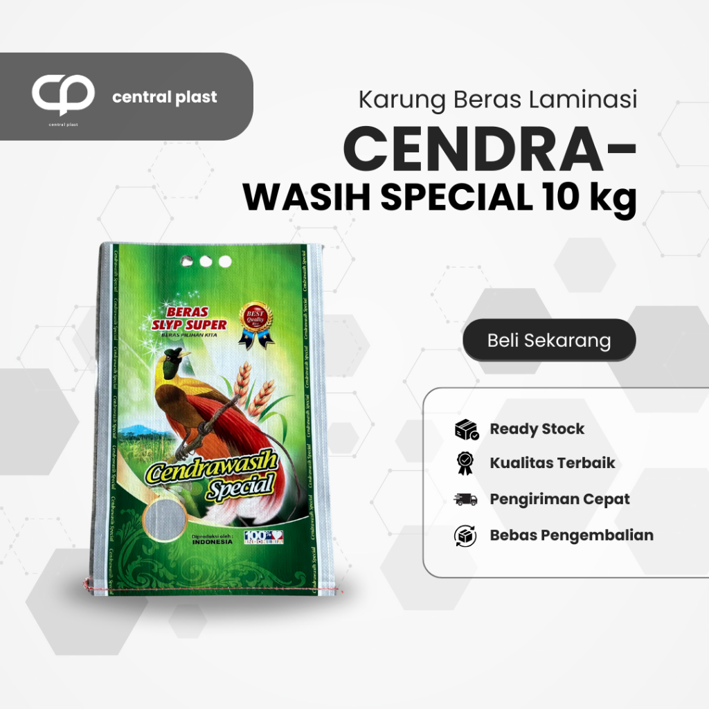Karung Beras Laminasi 10 kg Cap Cendrawasih Special