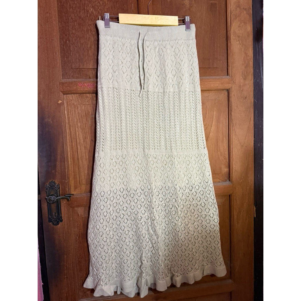 Rok Jaring GU Uniqlo Sage