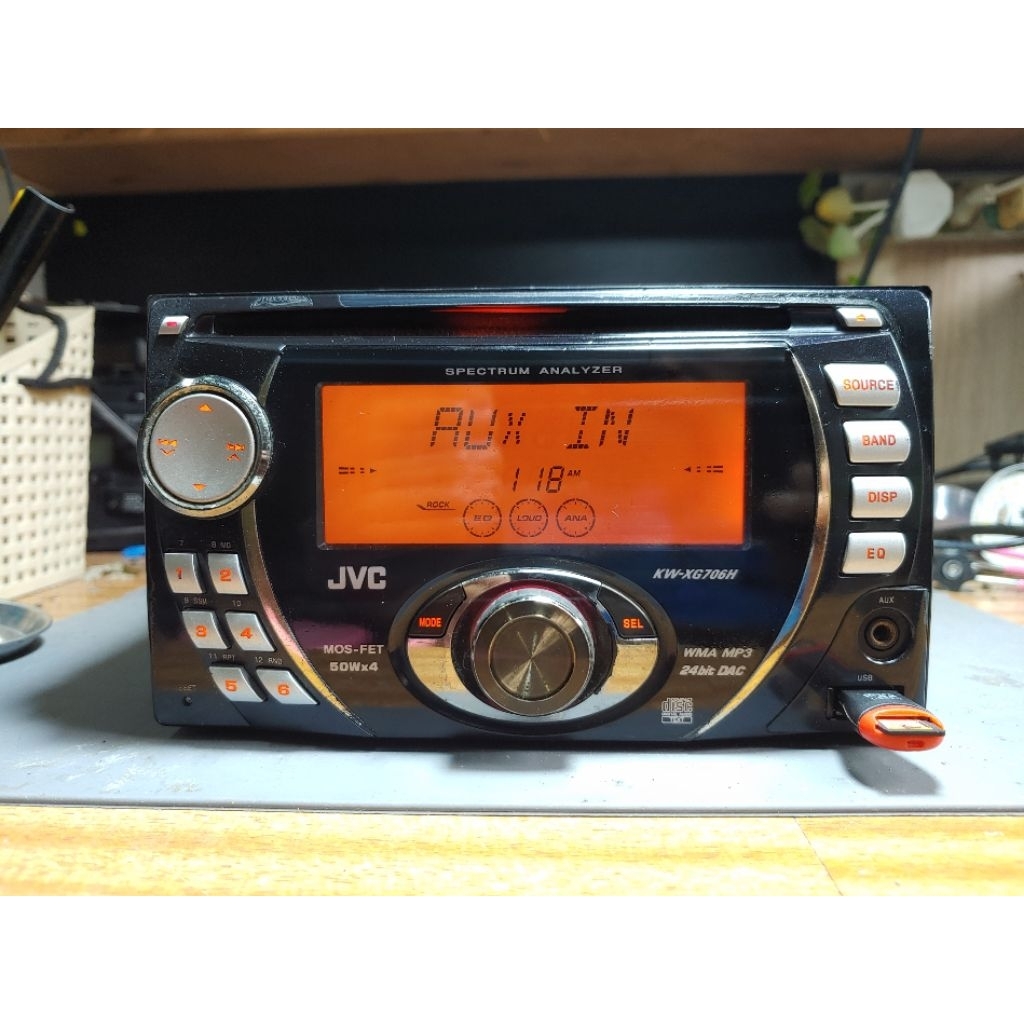 Head Unit Jvc kw-xg706h Cd Receiver Usb Bluetooth Aux