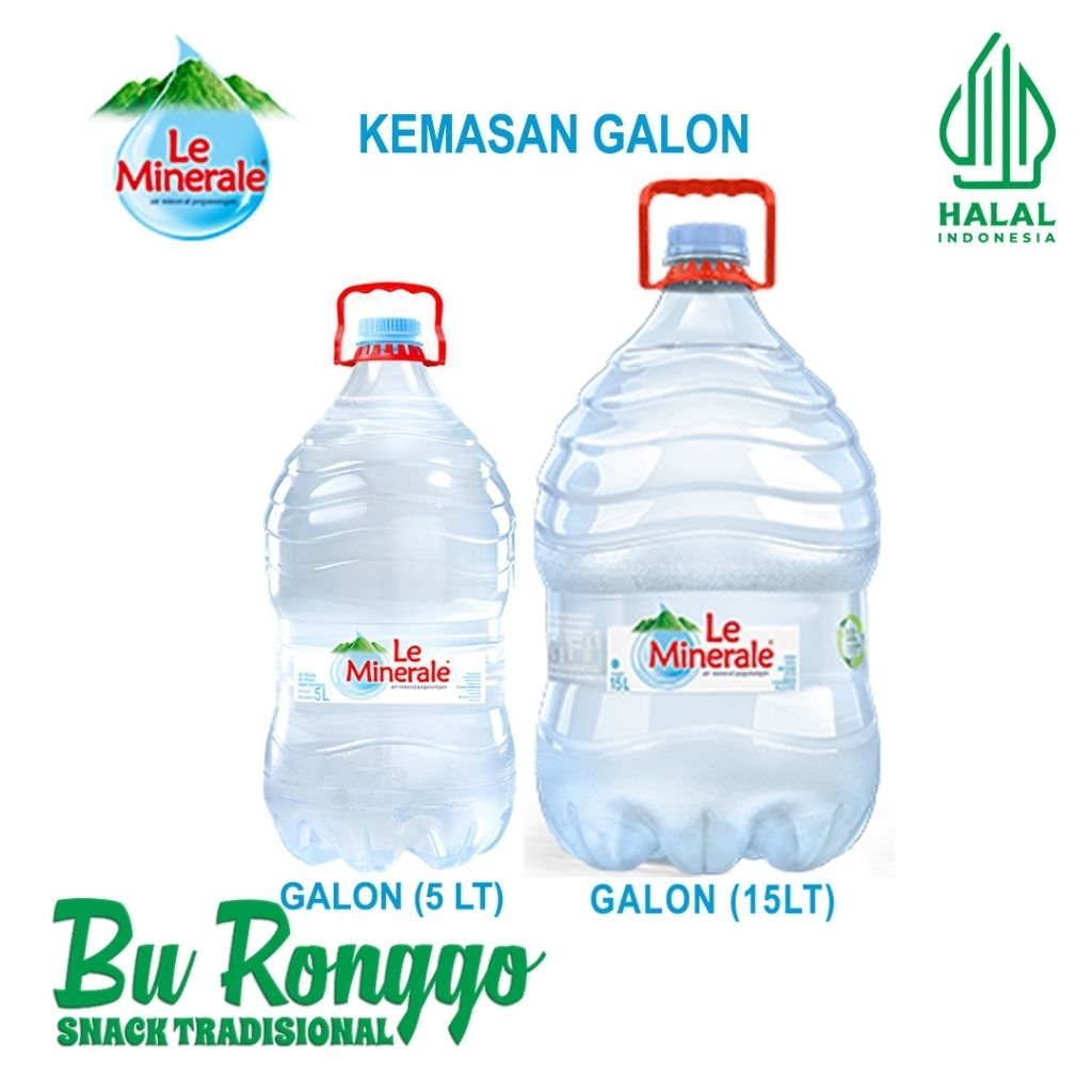 Le Mineral Galon 5 Liter & 15 Liter