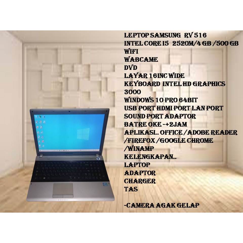 LEPTOP SAMSUNG RV 516