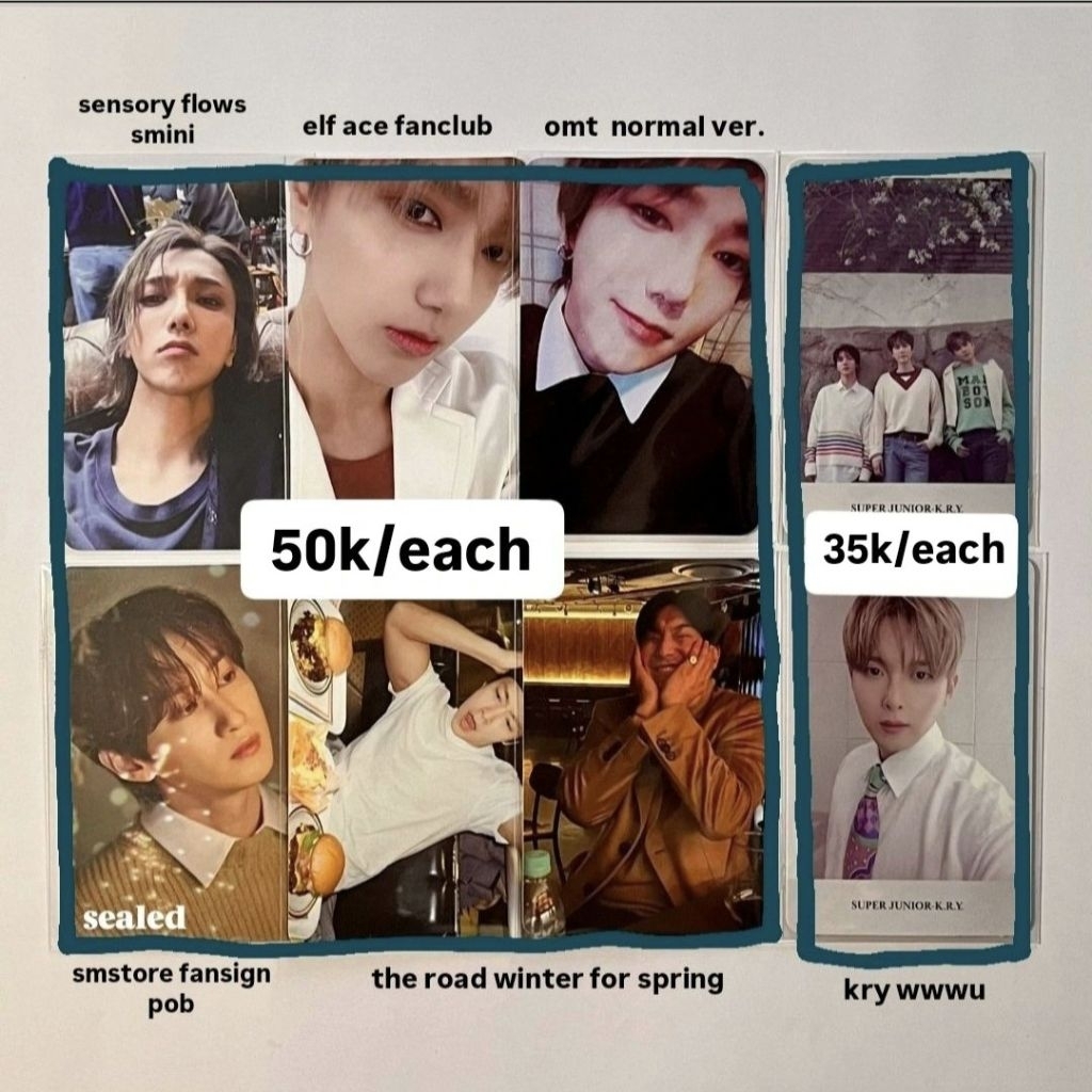 PC PHOTOCARD OFFICIAL SUJU SUPER JUNIOR