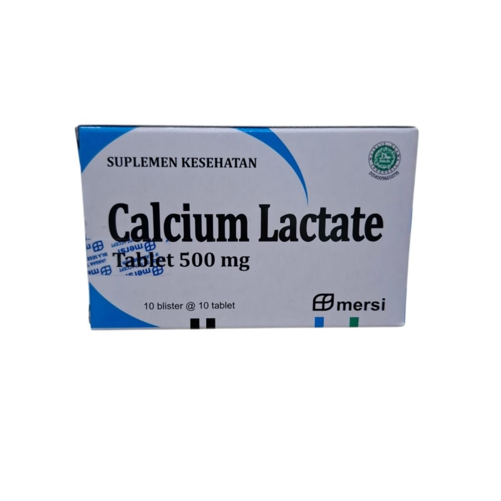 calcium lactate 500 mg box 100 tablet