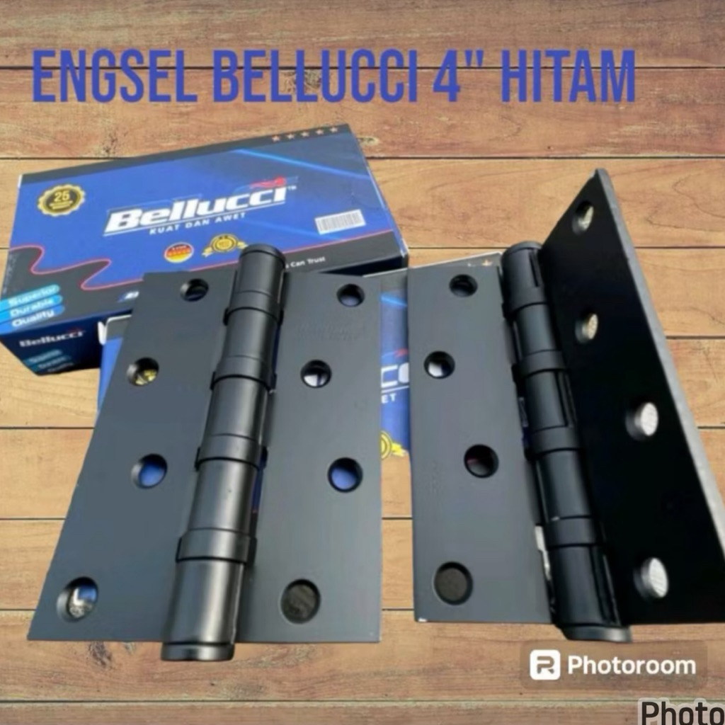 engsel pintu SUS 304 BELLUCI HITAM/ ENGSEL 4 INC KODAI TEBAL 3 MM ENGSEL PINTU KODAI TOP Engsel 4 In