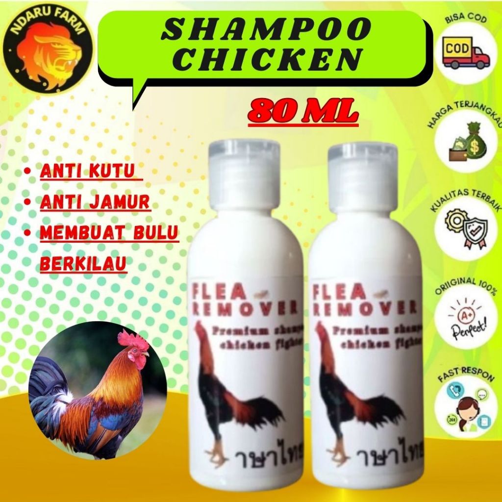 Sampo Ayam Burung Merpati Unggas Anti Kutu 80ml NDARUFRAM