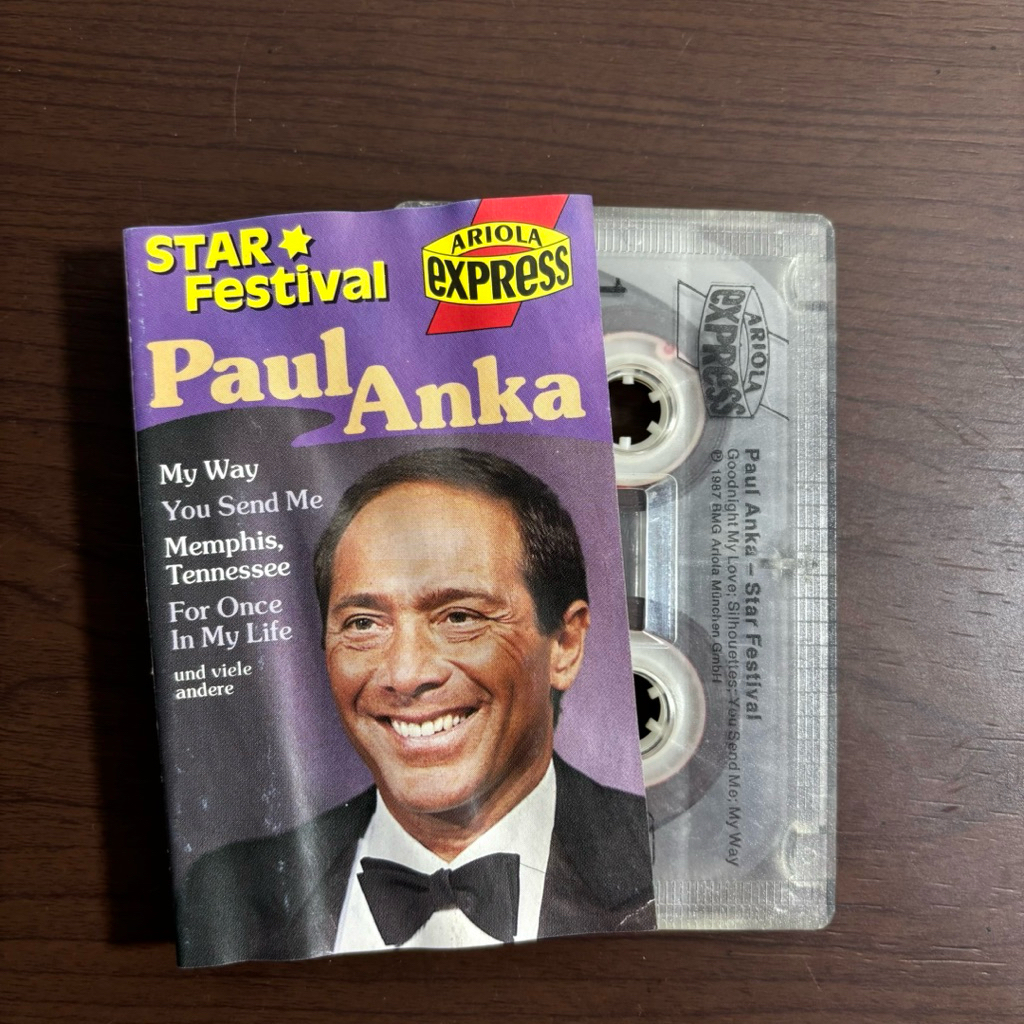 Kaset Pita Paul Anka Star Festival Import / Soul / Jazz