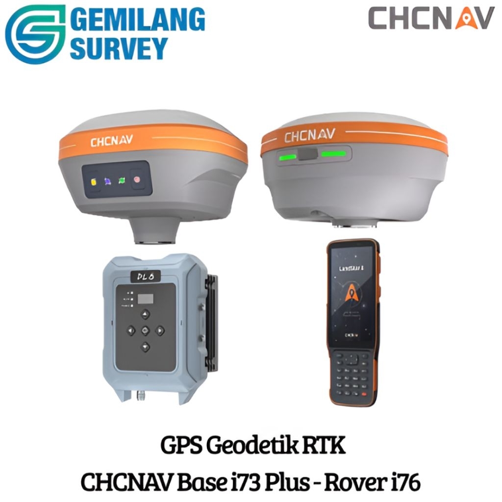 GNSS RTK Receiver CHCNAV i73+ & i76 Palm-Size AR Camera