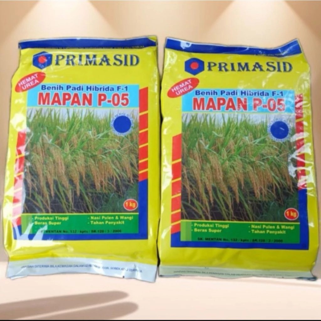 Harga Sepesial Benih Padi Mapan P-05 1kg Exp:07.2026 Kemasan Baru Pabrik Asli