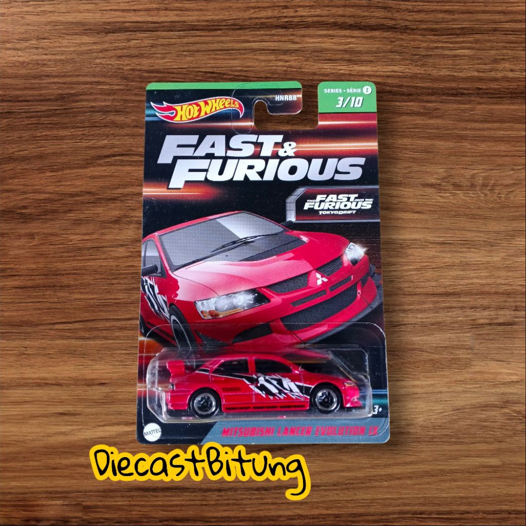 Hot Wheels Fast Furious Lancer Evolution IX