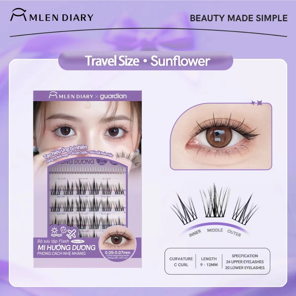MLEN DIARY Bulu Mata SunFlower (Travel)
