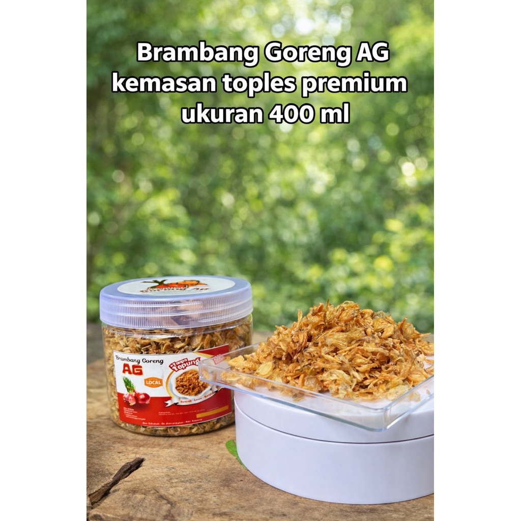 Kemasan TOPLES PREMIUM || Brambang Goreng AG || Bawang Goreng ASLI KEDIRI TANPA TEPUNG || ORIGINAL G