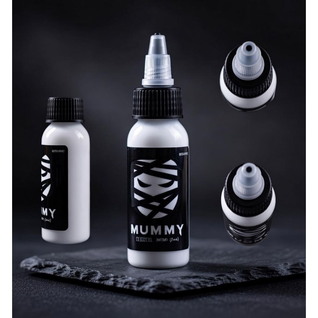 TINTA TATTOO INK TATO MUMMY WHITE  ORIGINAL USA 15ML DAN 30ML