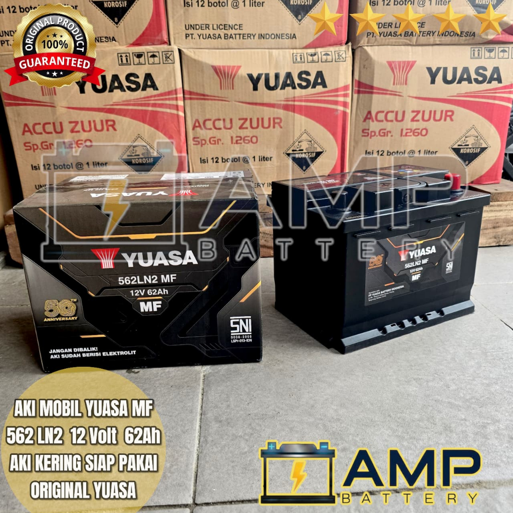 YUASA LN2 - Aki Mobil Innova Reborn, Innova Zenix Non Hybrid, Alphard 2017 up Aki Kering 62Ah Origin