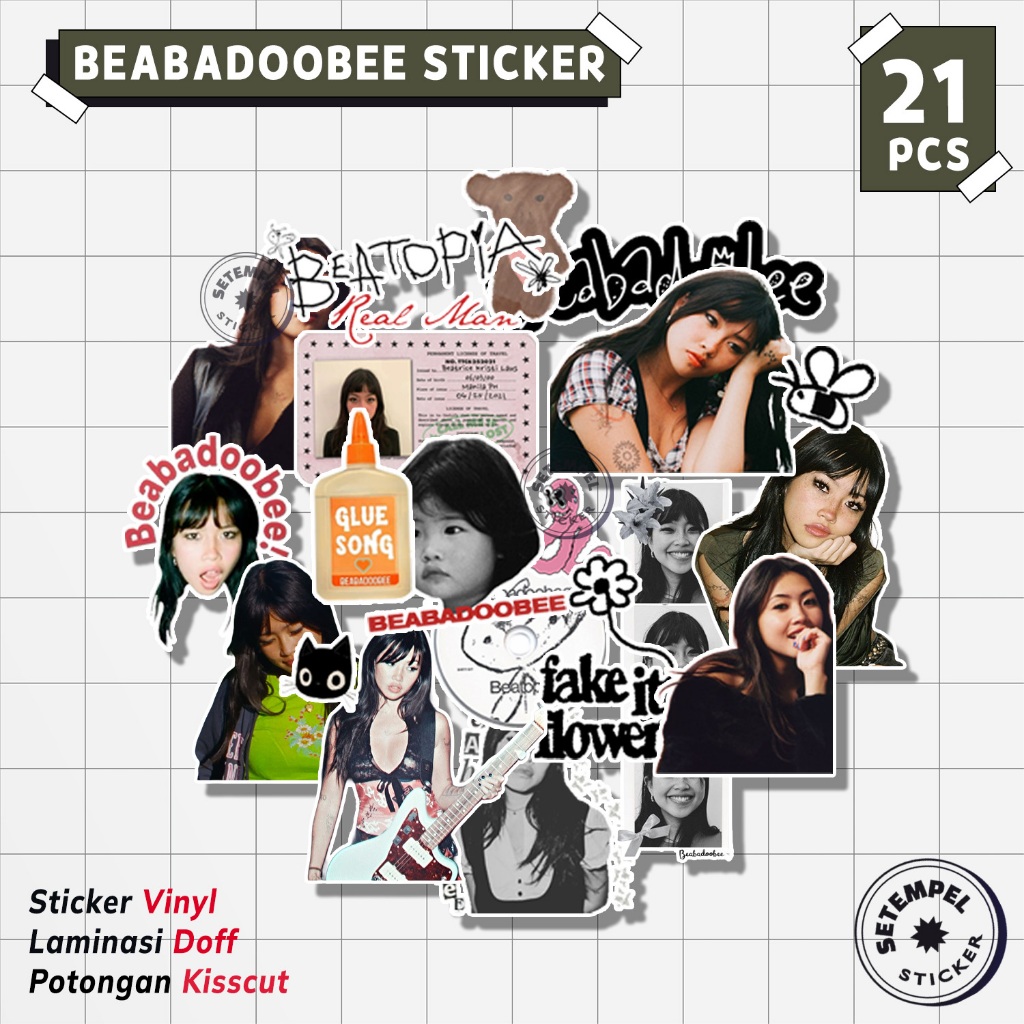 BEABADOOBEE Sticker Pack 21pcs | stiker beabadoobee vinyl