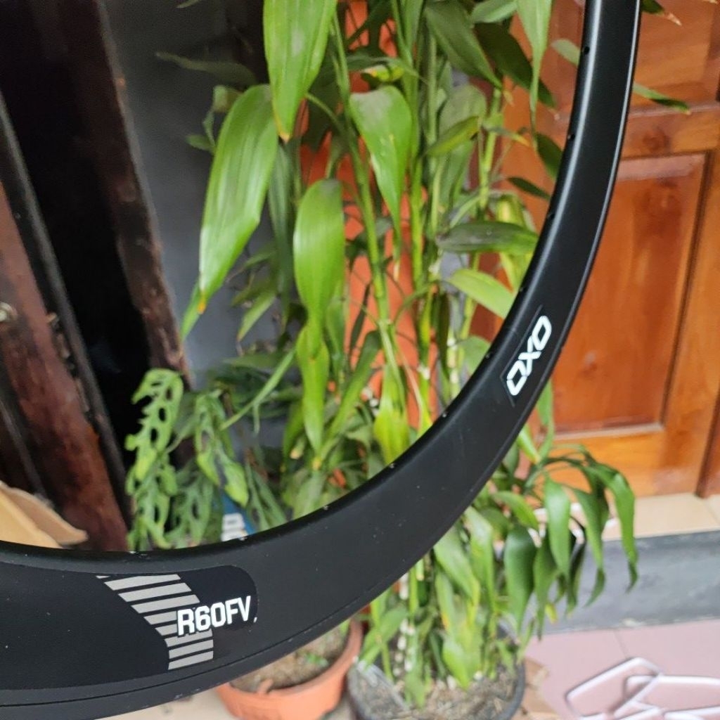 Rims 700C Oxo R60Fv Rim Brake No Cnc Velg Alloy Sepeda Roadbike Fixie Balap 60Mm Co