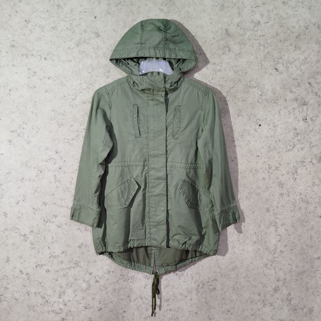 Jaket parka hijau Sage OPAQUE Inner Sherpa Bisa dilepas dan jadi rompi olive green jaket outdoor teb