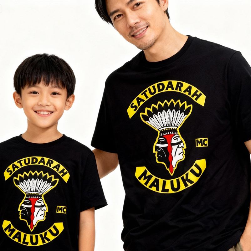 Kaos Satu Darah Maluku Tshirt Couple || Kaos Ayah Anak Size S M L XL XXL 3XL 4XL || DISTRO TSHIRT ||